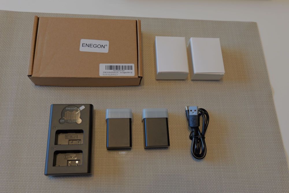 Baterias para Nikon EN-EL25 com carregador