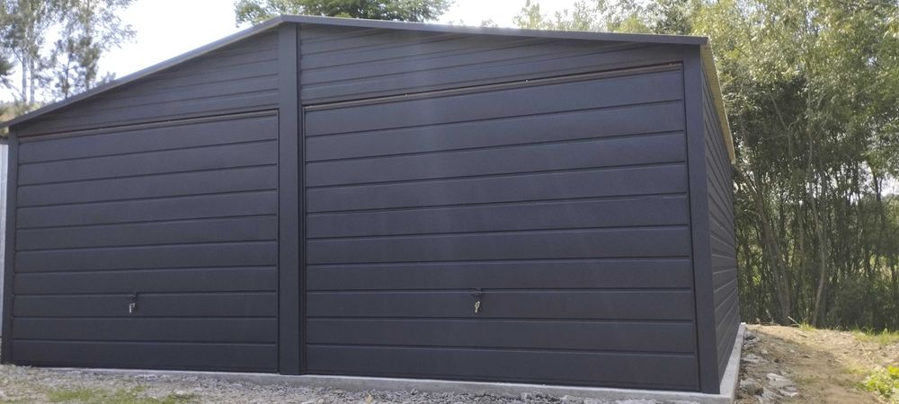 garaż blaszany 6x5 garaż blaszak garaze blaszane 5x7 7x5 poziom profil