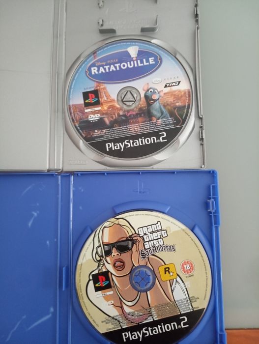 2 Jogos PS2 - Grand Teft auto San Andreas e Ratatouille*