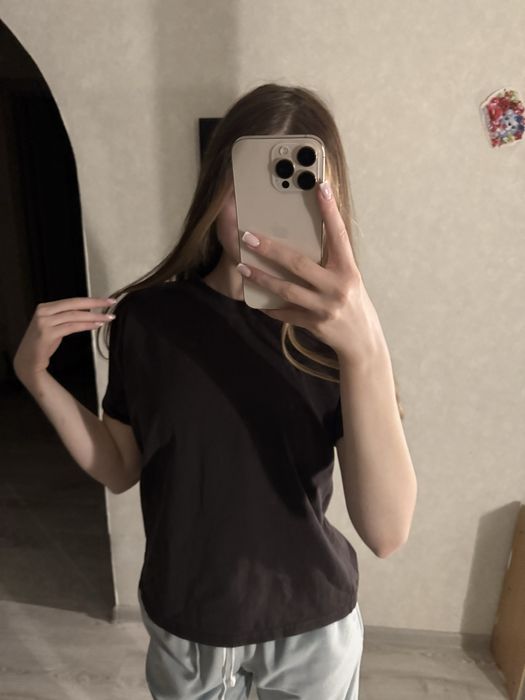 Футболка шоколадна бавовняна