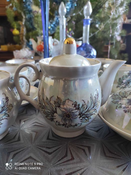 Сервиз ссср Барановка новый , статуэтки , самовар Баташева