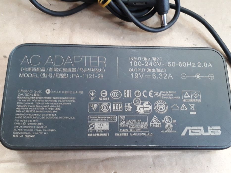 Зарядка для ноутбука H Asus 19.5v-6.32a (model PA-1121-28)