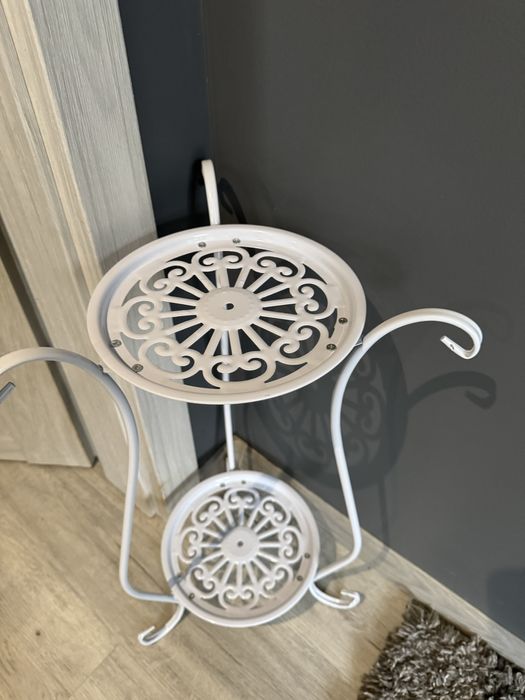 Kwietnik dwupoziomowy stojak na kwiaty 60cm