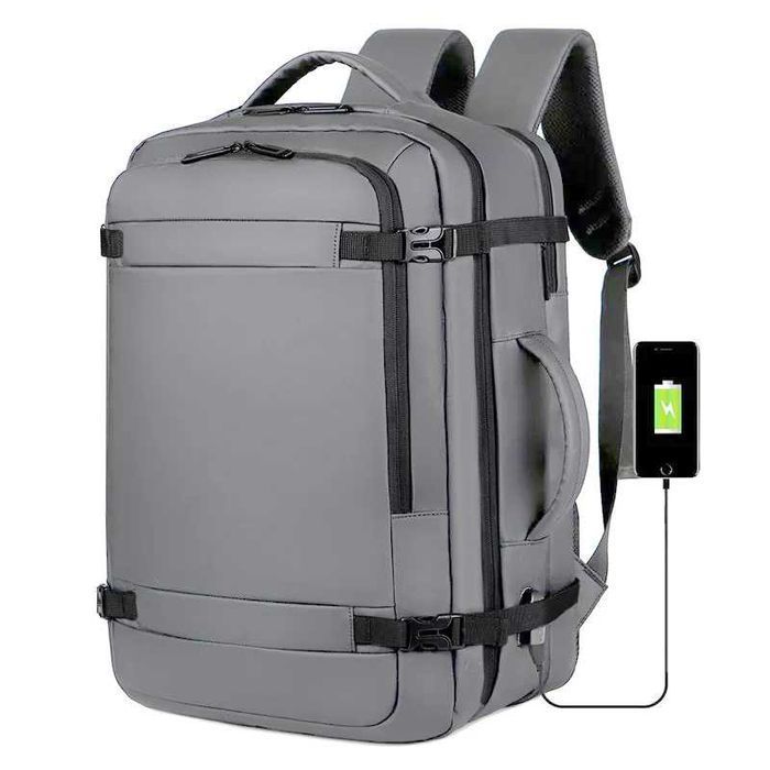 Рюкзак-валіза Norden 1897 сірий з Розширенням Міський Чоловічий