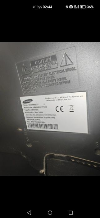 Samsung LE40A536T1F - 40 inches/Polegadas