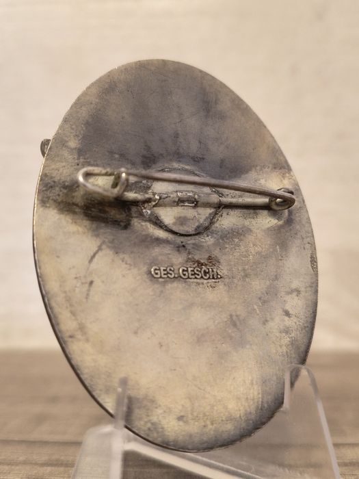 Militaria de Trincheira distintivo de 3° corrida aérea  internacional NSFK Alemanha 1940