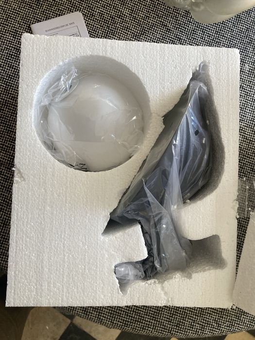 Aplique de parede - candeeiro opalino