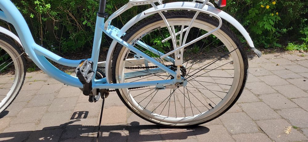 Rower miejski niebieski
