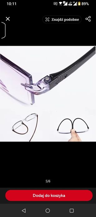 Okulary dwuogniskowe.