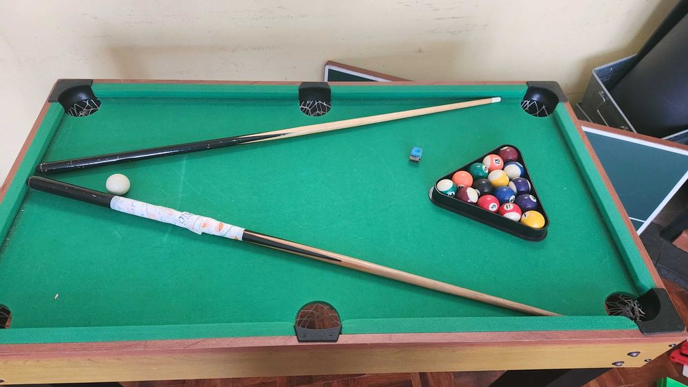 Mesa Multijogos (Matrecos, Bilhar, Ping-Pong, Hockey e mais!)