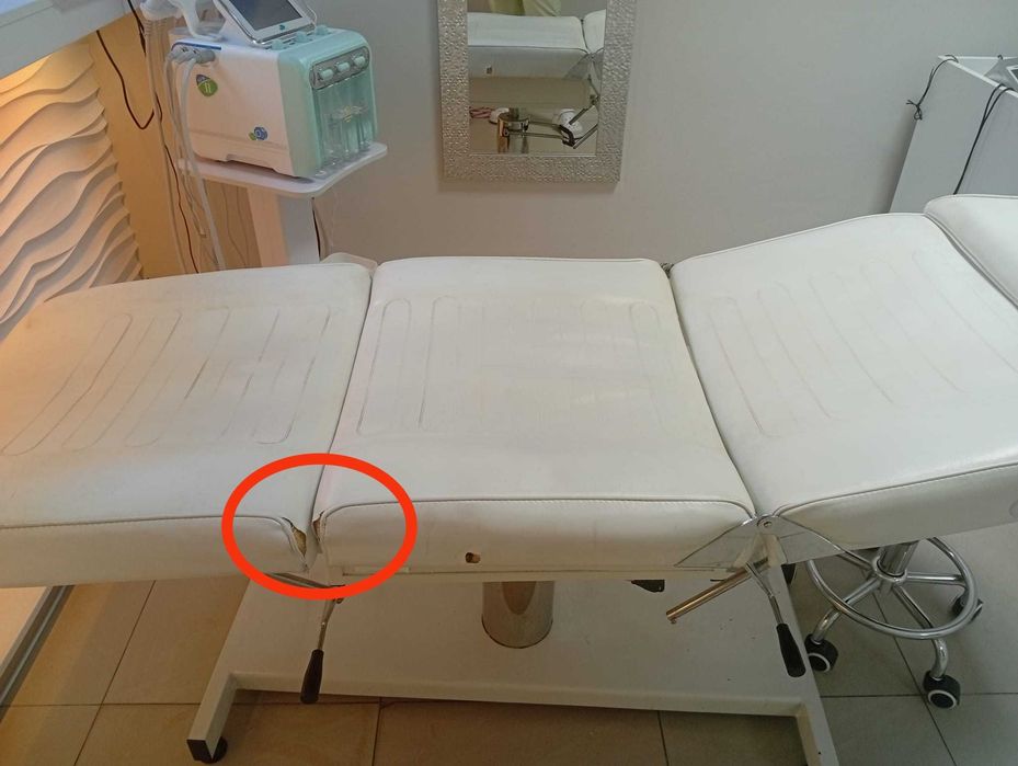 Łóżko kosmetyczne + taboret kosmetyczny