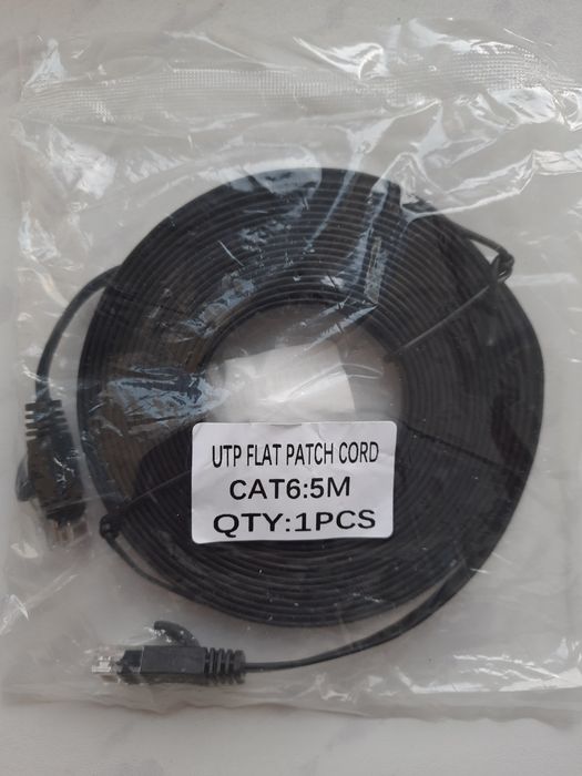 Кабель інтернет патч-корд Cat6 5м Cat5e 10м
