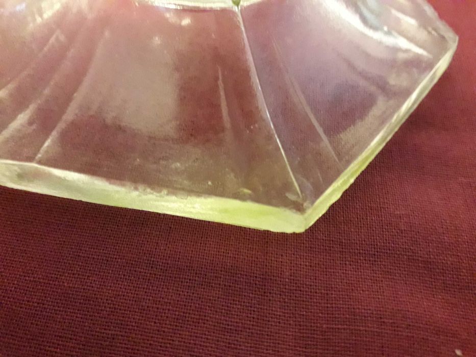 Przedwojenne szkło wazon huty Hortensja