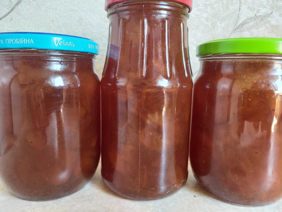 Варенье из алычи желтой (ягода 2,5-4,5см) 2025г, из вишни абрикосовое