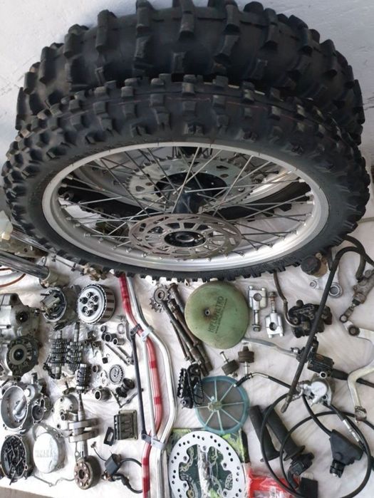 Czesci yz 125 yamaha 87 - 96r yz125skrzynia cylinder zaplon plastiki