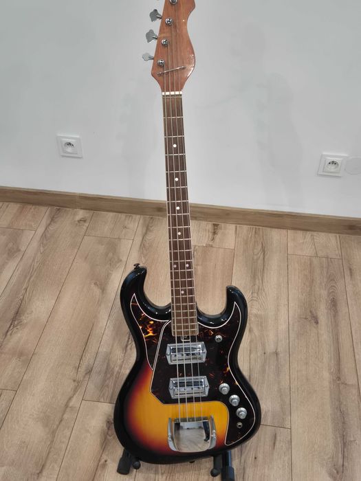 TEISCO SILVERTONE 1490 BASS gitara basowa 1960s JAPONIA