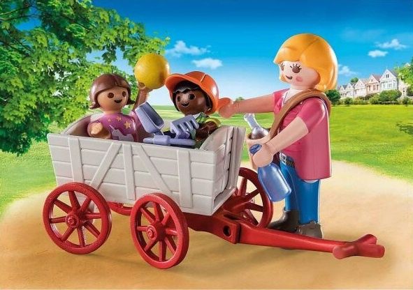 Playmobil educadora com carrinho NOVO