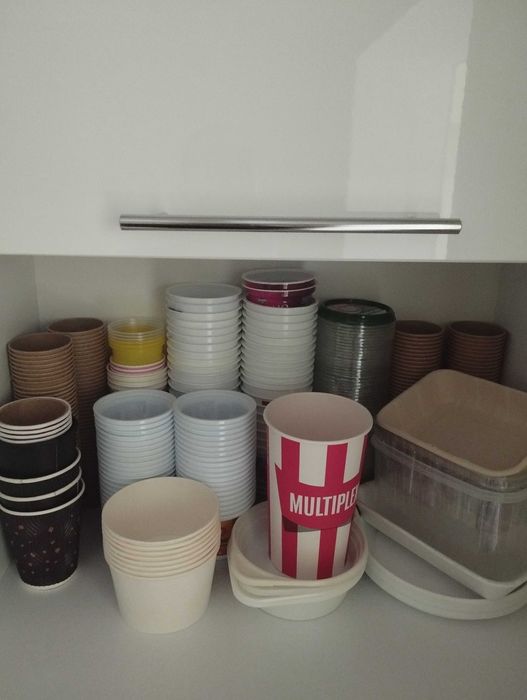 Пластиковий і паперовий посуд