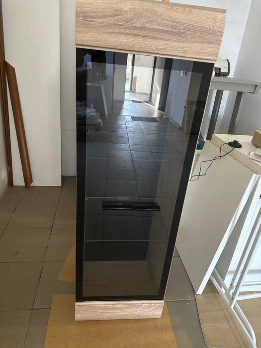 Вітрина Fever BRW з підсвіткою, 38х40х125 см, навісна вітрина