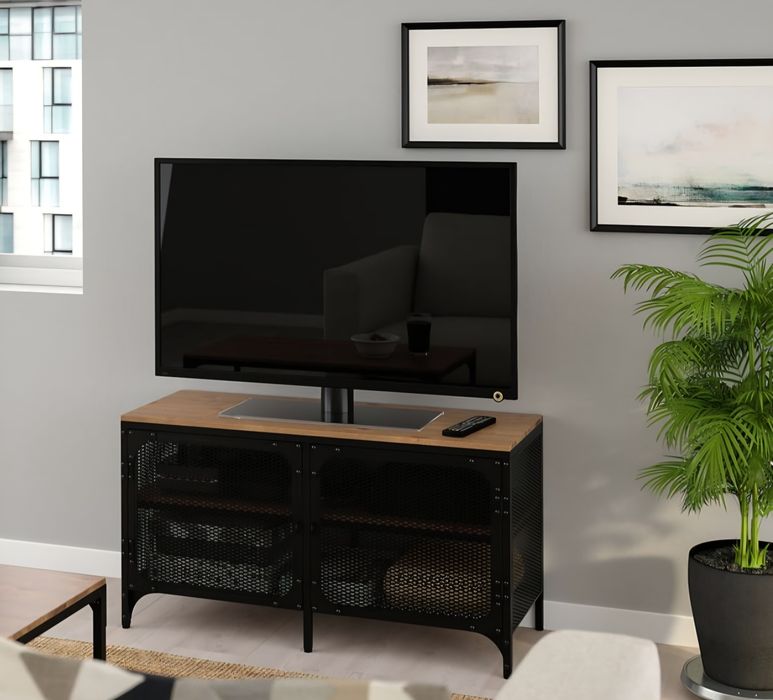 Móvel Tv preto - FJÄLLBO - 100×36×54