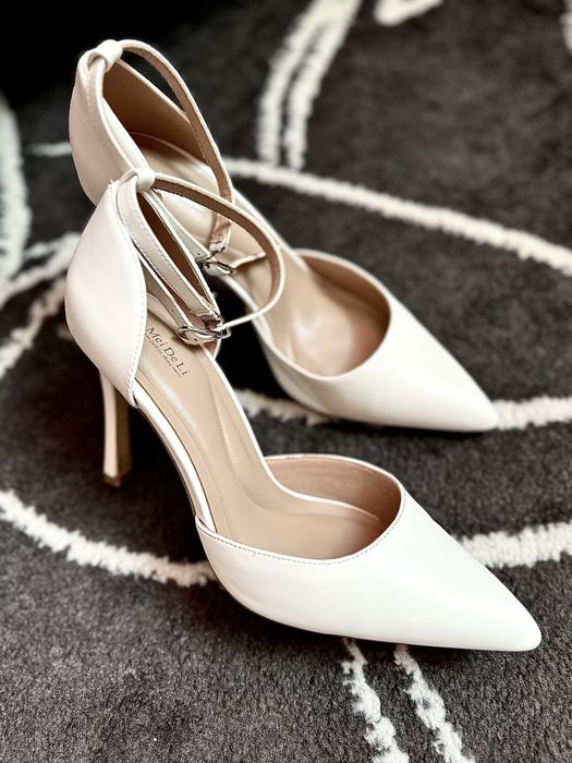 Весільні туфлі, босоніжки на широку ногу