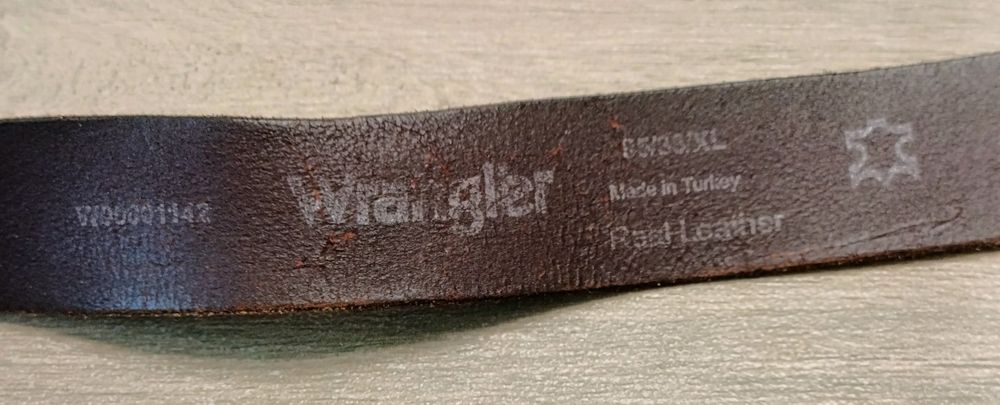 Ремень Wrangler 116/3,5см кожа винтаж