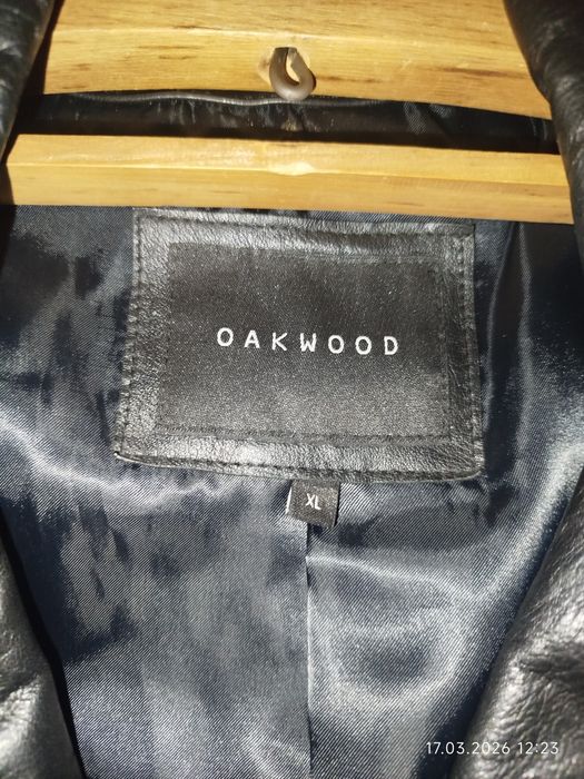 Чоловіче шкіряне пальто OAKWOOD (оригінал) XL(50 розмір)