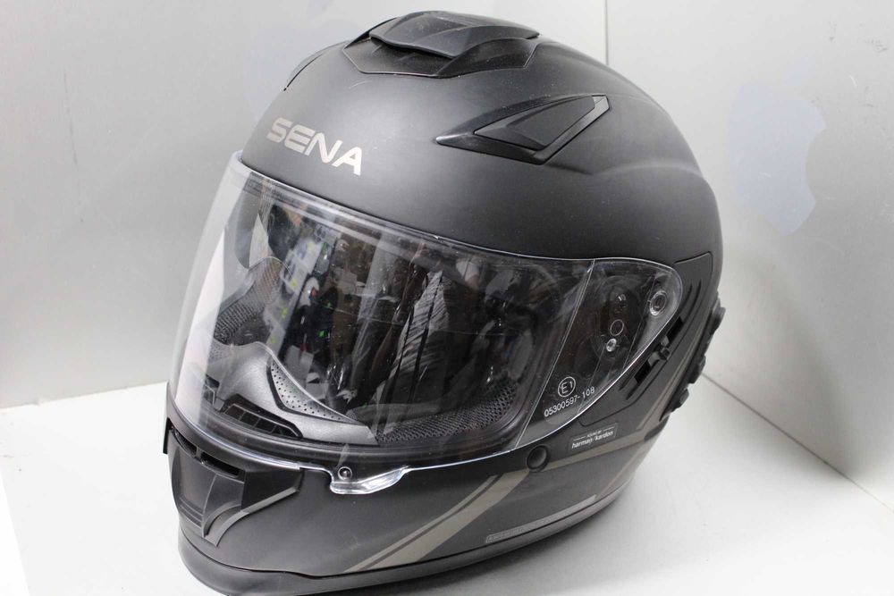 Шолом Чорний Sena Stryker SP87 Bluetooth L-58-59см Harman kardon