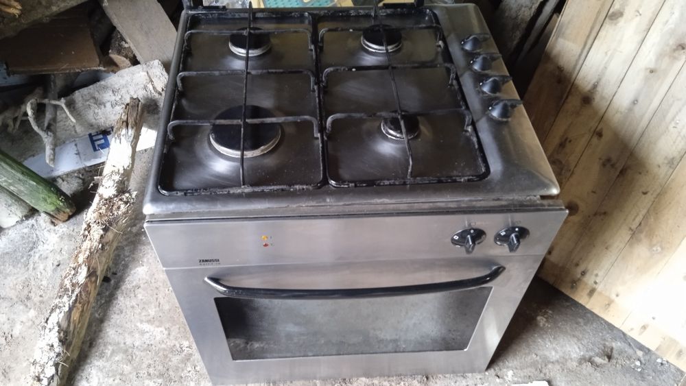 Forno e placa usados