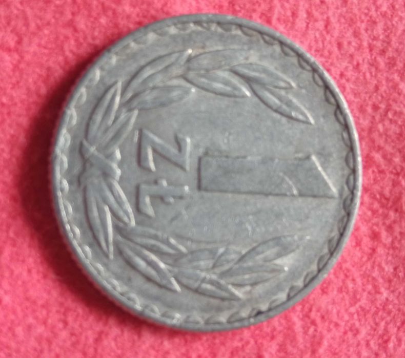 1 zł z PRL-u z roku 1976 bez znaku MW