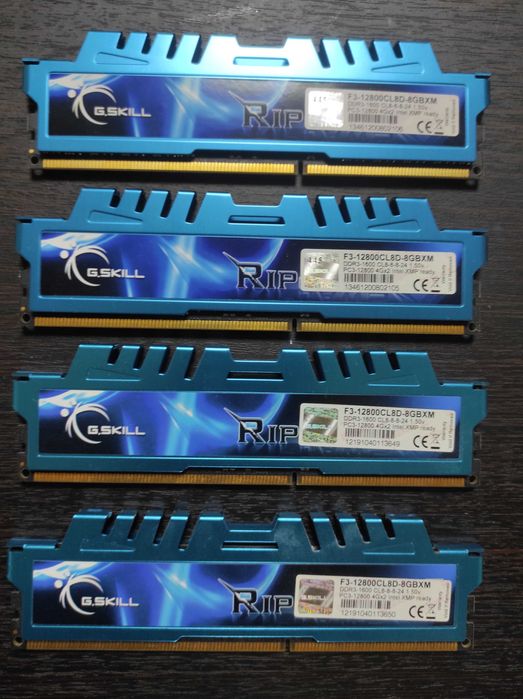 DDR3 16 GB G.SKILL Ripjaws X Blue
