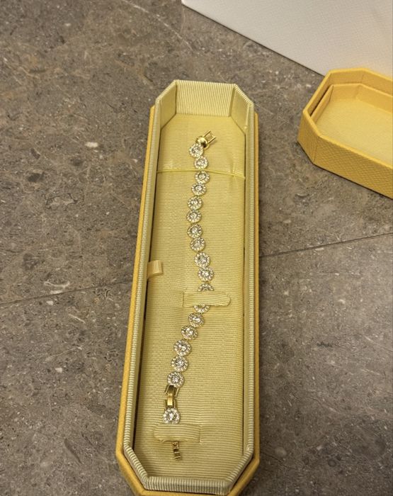 Pulseira Swarovski Una Angelic – Dourada
