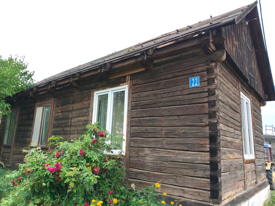Rozebrany Stary Dom 10x4,8 z bala po rozbiórce / do rozbiórki przeniesienia drewniany z drewna
