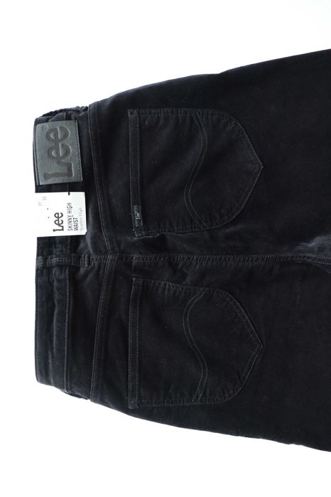 LEE SCARLETT HIGH W27 L33 damskie spodnie nowe skinny welurowe jeansy