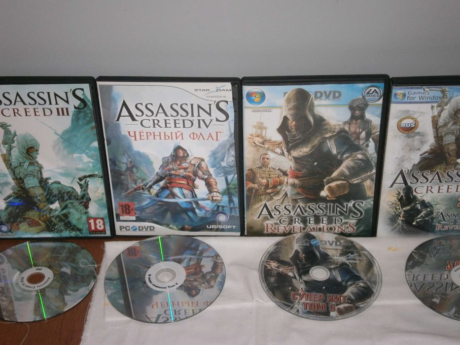 Assassin's Creed Collection PC DVD | AC III + Revelations + Black Flag | Ліцензійні диски
