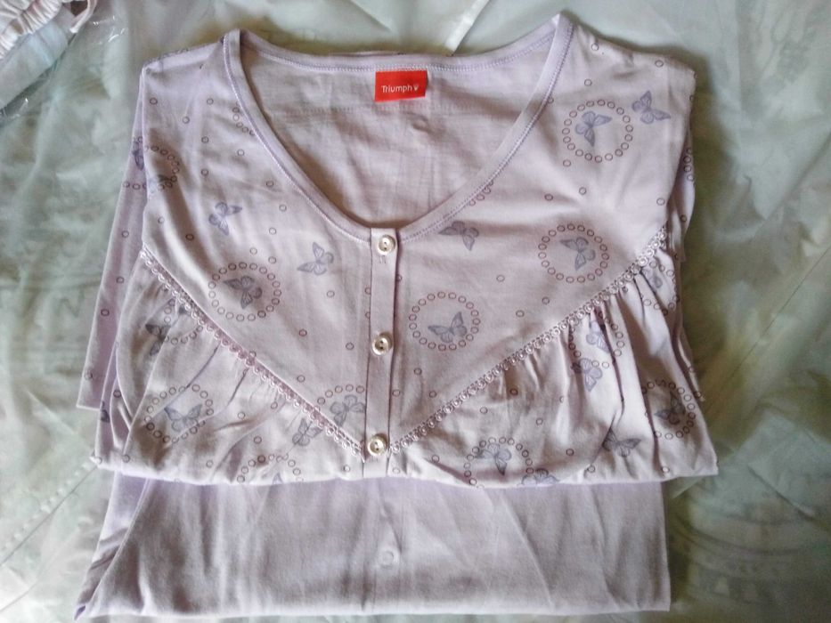 Pijama Lilás com borboletas Triumph 50 - NOVO