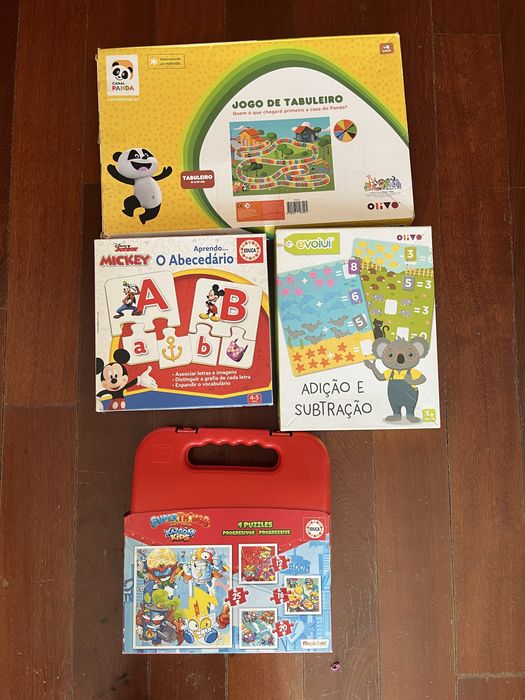 Jogos infantis em mt bom estado +4 anos