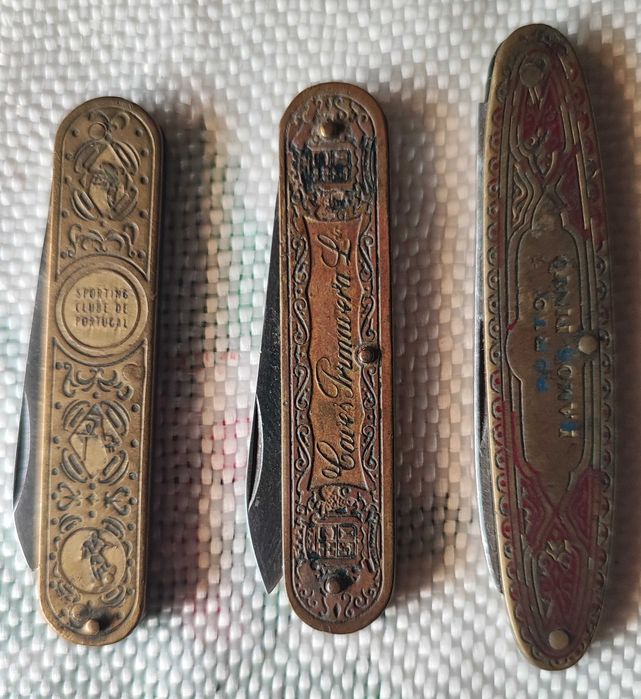 Lote de 3 navalhas muito antigas - SCP, Espumantes ...