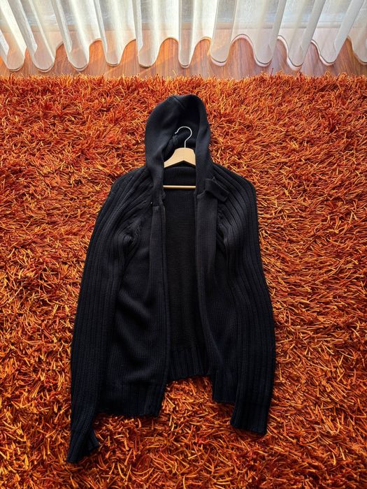 Casaco de malha com capuz