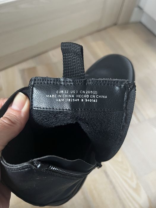 Lekko ocieplane botki buty przejściowe dziewczęce H&M rozm 32
