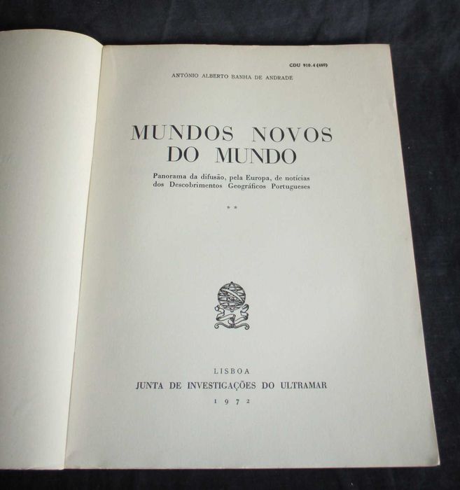 Livros Mundos Novos do Mundo Banha de Andrade