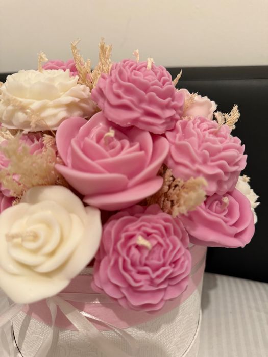 Bukiet sojowych świec zapachowych