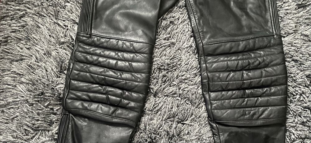 Жіночі байкерські штани натуральна шкіра 46р, в ідеальному стані!