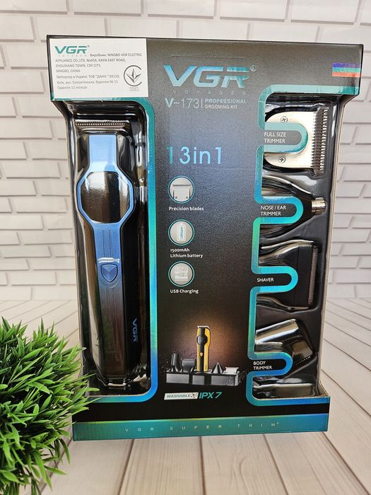 Набір VGR 173 стрижка насадки бороди носа голови тример машинка трімер