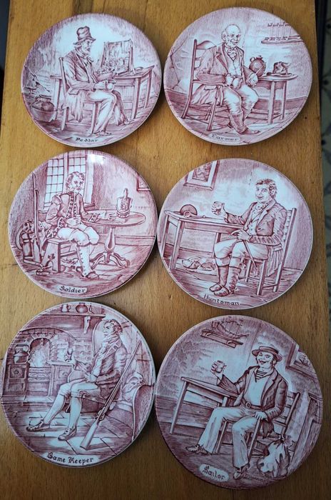 Pratos decorativos em porcelana Enoch Wedgwood (Tunstall) Ltd