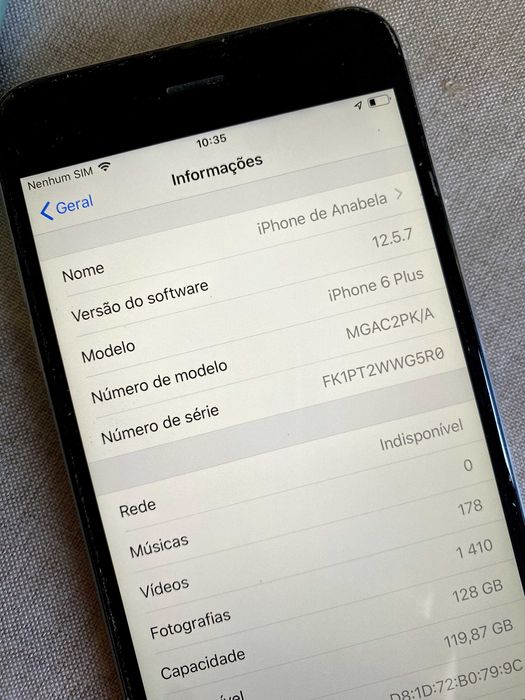 iPhone 6 plus 128MB