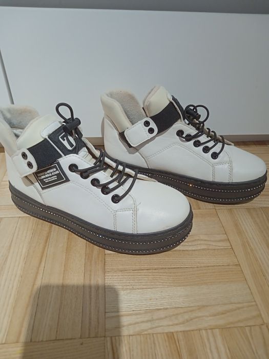 Buty sneakersy za kostkę r.36