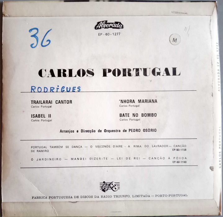 Carlos Portugal - - - - - Trailarai Cantor - - - - - EP