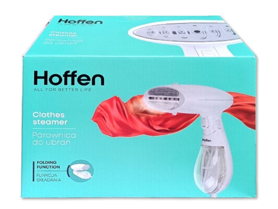 Składana parownica do ubrań Hoffen - 1200W - Biała