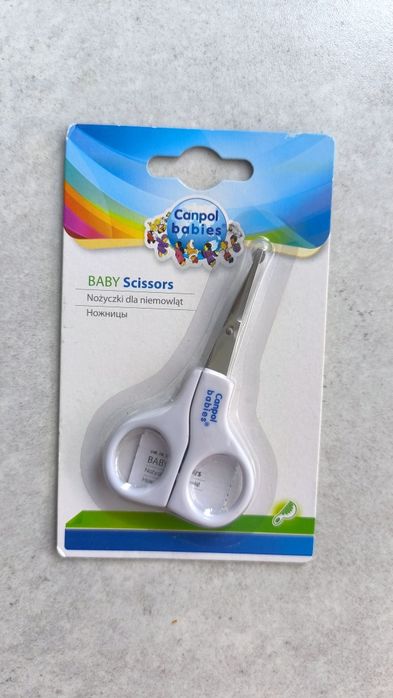 Canpol Babies Nowe nożyczki dla niemowląt i dzieci białe